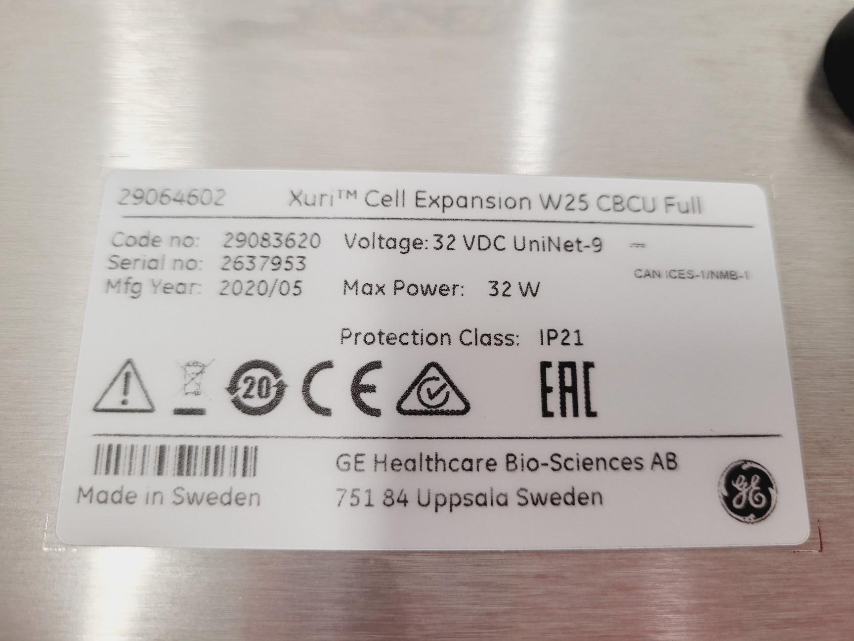 Image of GE Healthcare / Cytiva Model Xuri Cell Expansion System W25 Lab