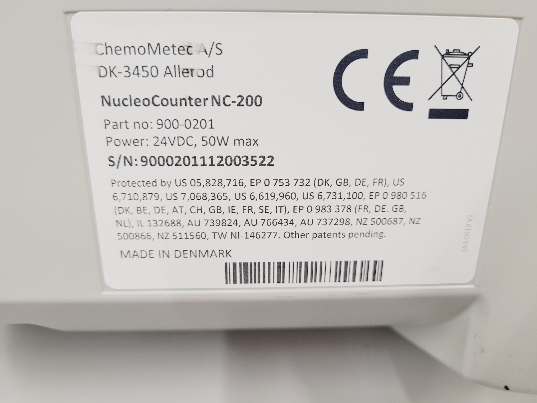 Image of Chemometec A/S NucleoCounter NC-200 Automated Cell Counter System Lab