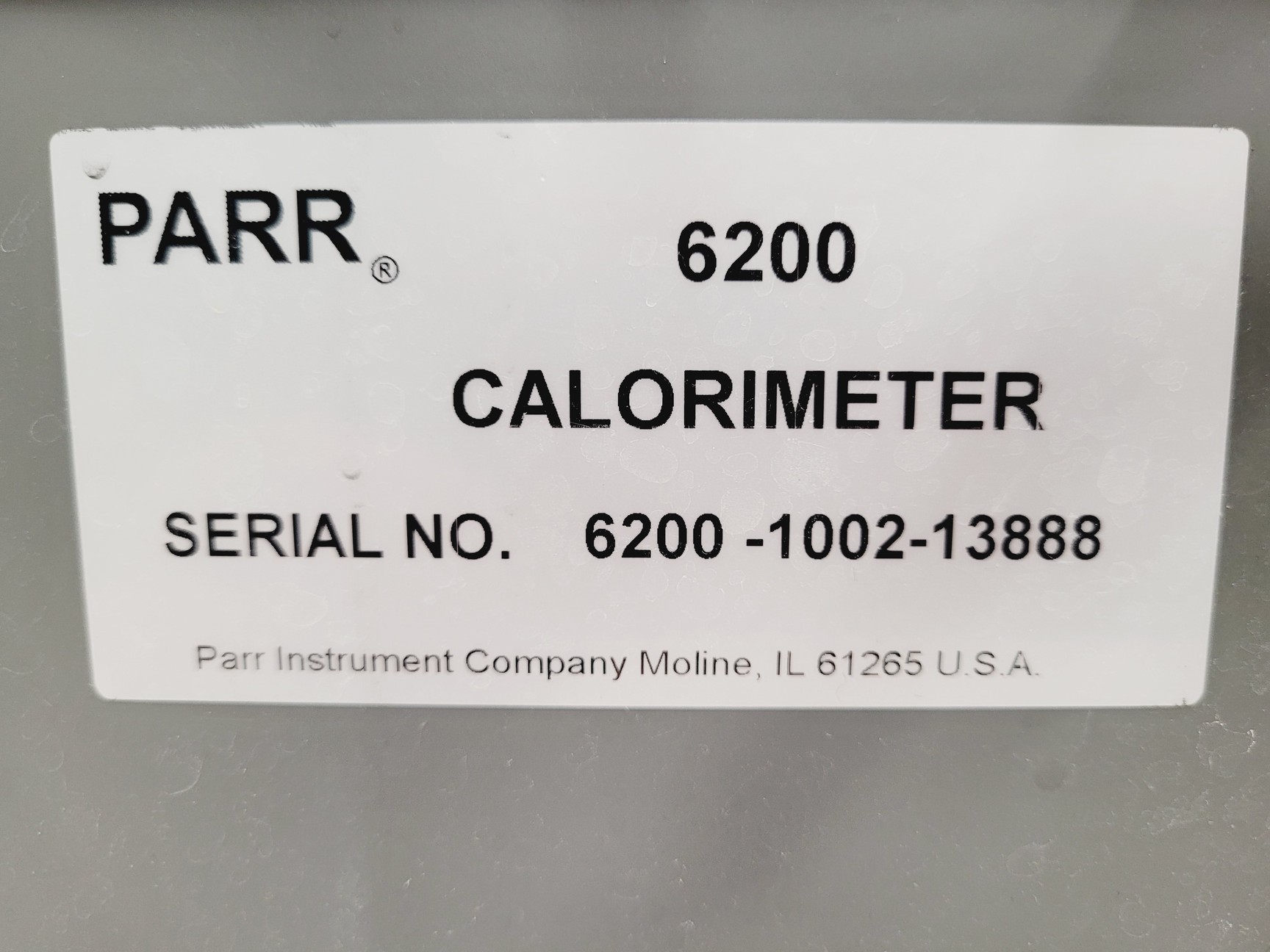 Image of Parr 6200 Oxygen Bomb Calorimeter w/ Parts & Accessories Lab
