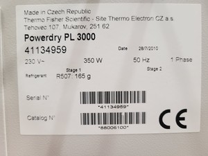 Thumbnail image of Thermo Scientific Heto PowerDry PL3000 Freeze Dryer Lab