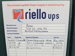 Thumbnail image of Riello S3T 20 XTD T5 UPS Power Supply Lab Spares/Rpeairs