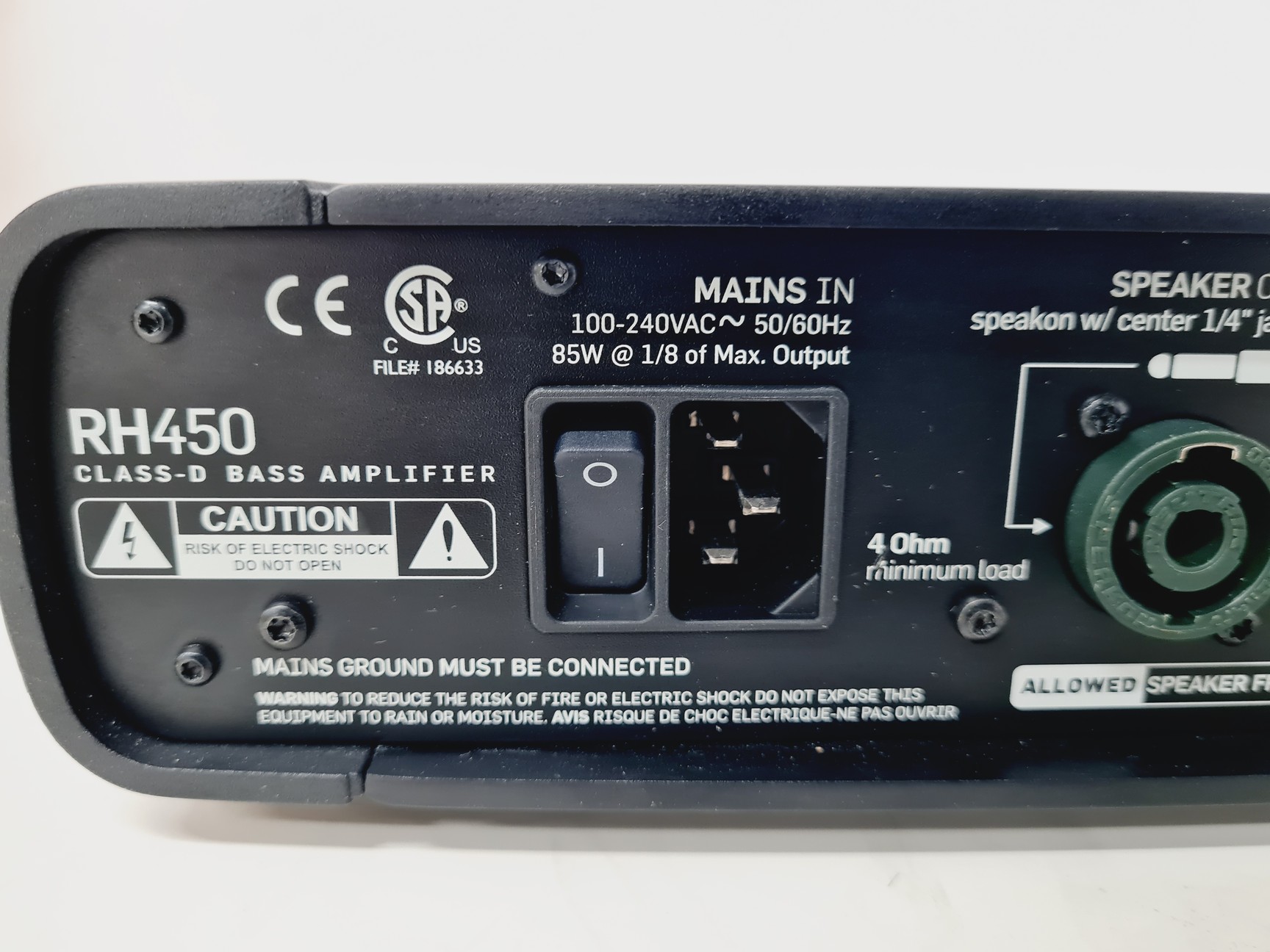 Image of TC Electronic RH450 Bass Amplifier