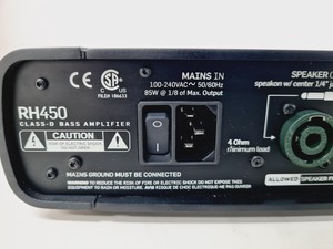 Thumbnail image of TC Electronic RH450 Bass Amplifier