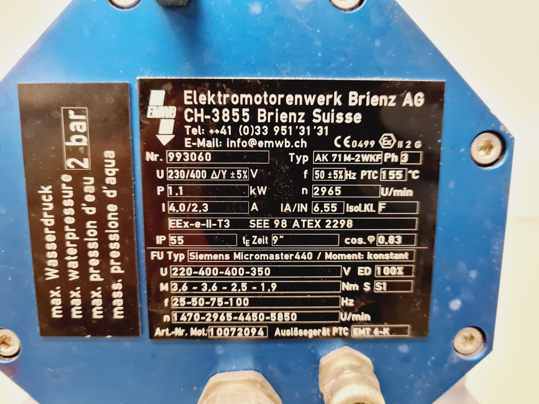 Image of Wab Agitator Bead Mill Dyno Mill AK71M-2WKF System Lab