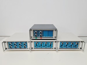 Image of 14 x Fylde Transducer Amplifier 379TA Racked Assembly