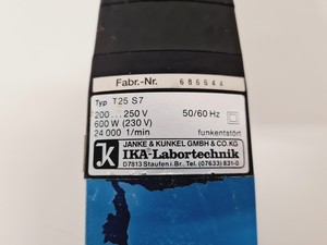 Thumbnail image of IKA-Labortechnik Ultra-Turrax T25 S7 Laboratory Homogeniser Lab