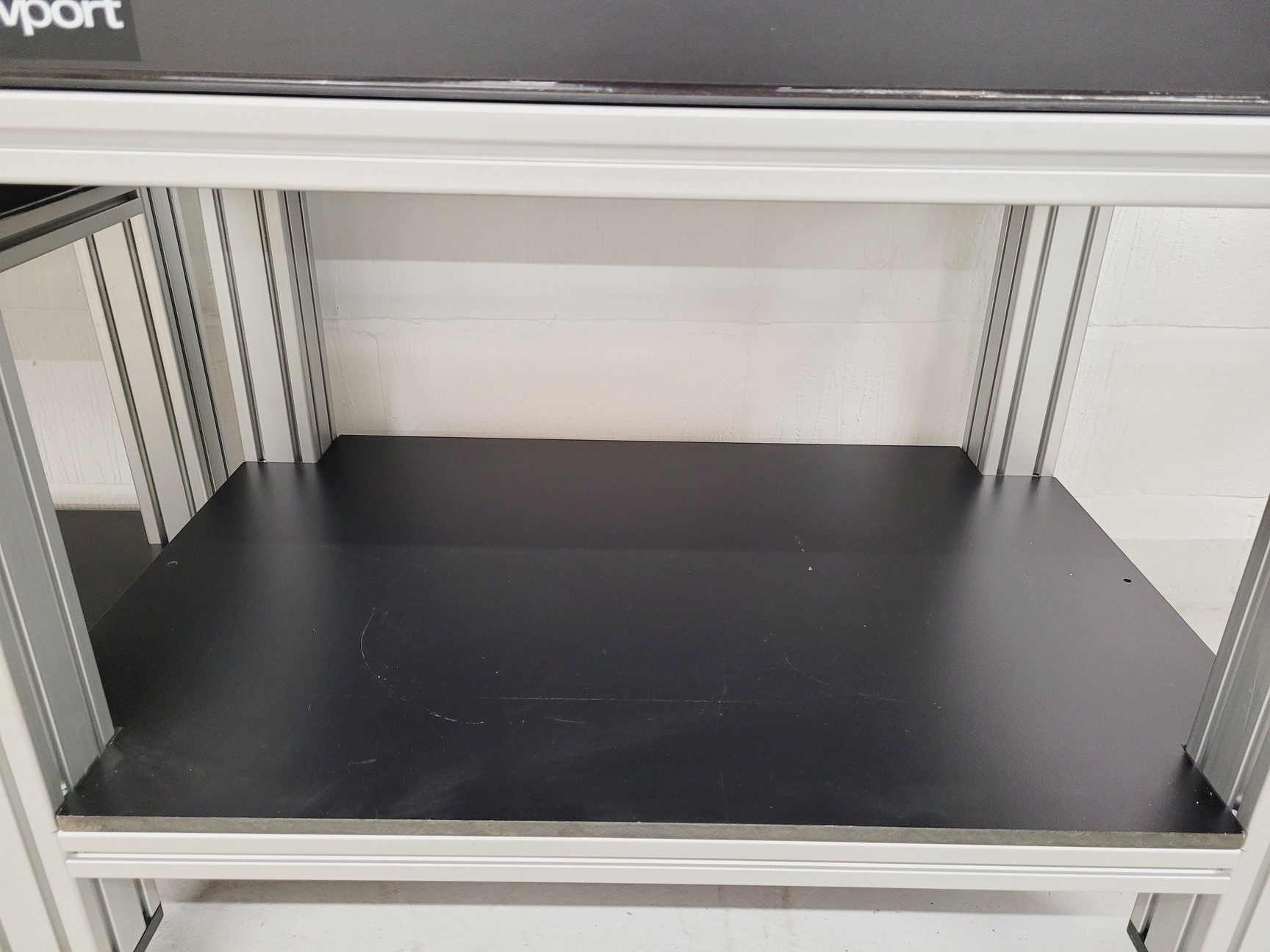 Image of Newport Optical Breadboard Metric Table 90 x 60cm With Bottom Shelf