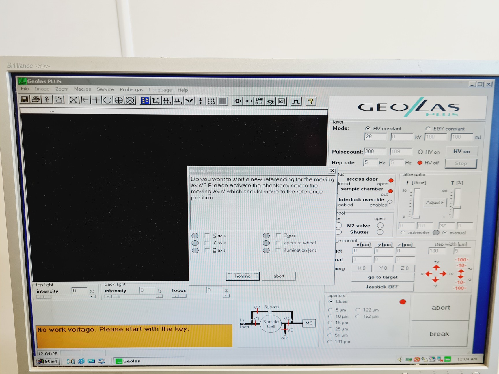 Image of Microlas GeoLas Q-Plus Excimer Laser Ablation System IC-PMS Spares/Repair Lab