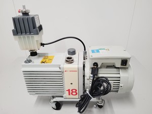 Thumbnail image of Edwards 18 Vacuum Pump Model E2M18 With Oil Mist Filter