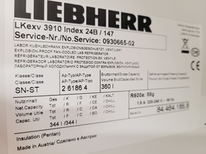 Thumbnail image of Leibherr Mediline Laboratory Refrigerator LKexv 3910  Lab