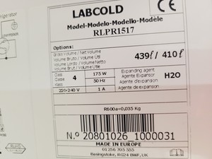 Thumbnail image of Labcold Refrigerator Model RLPR1517 Spark Free Lab Fridge Lab