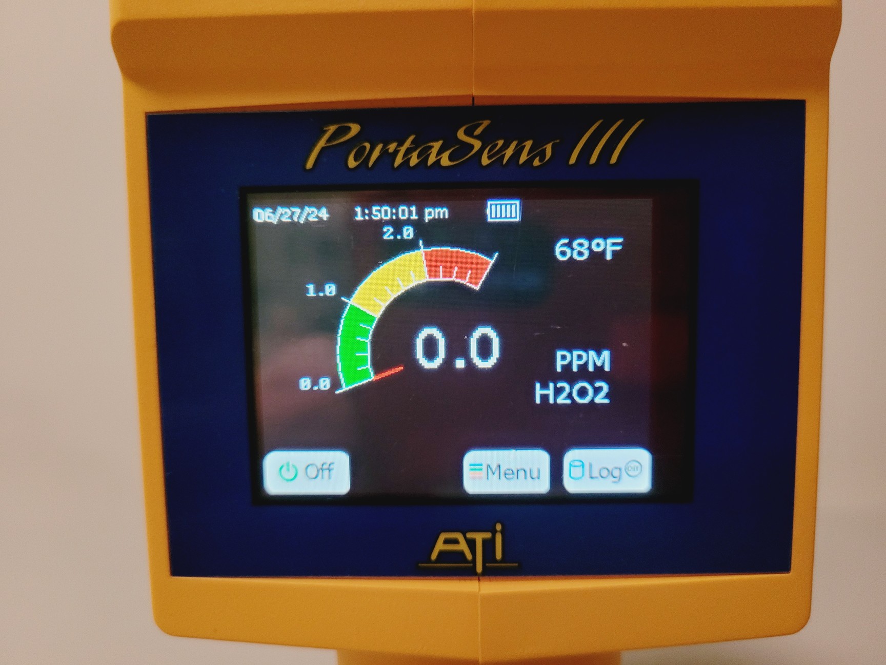 Model Kit For H2o2 ATI Portasens III Gas Leak Detector Kit Model D16 with H2O2 Sensor Lab
