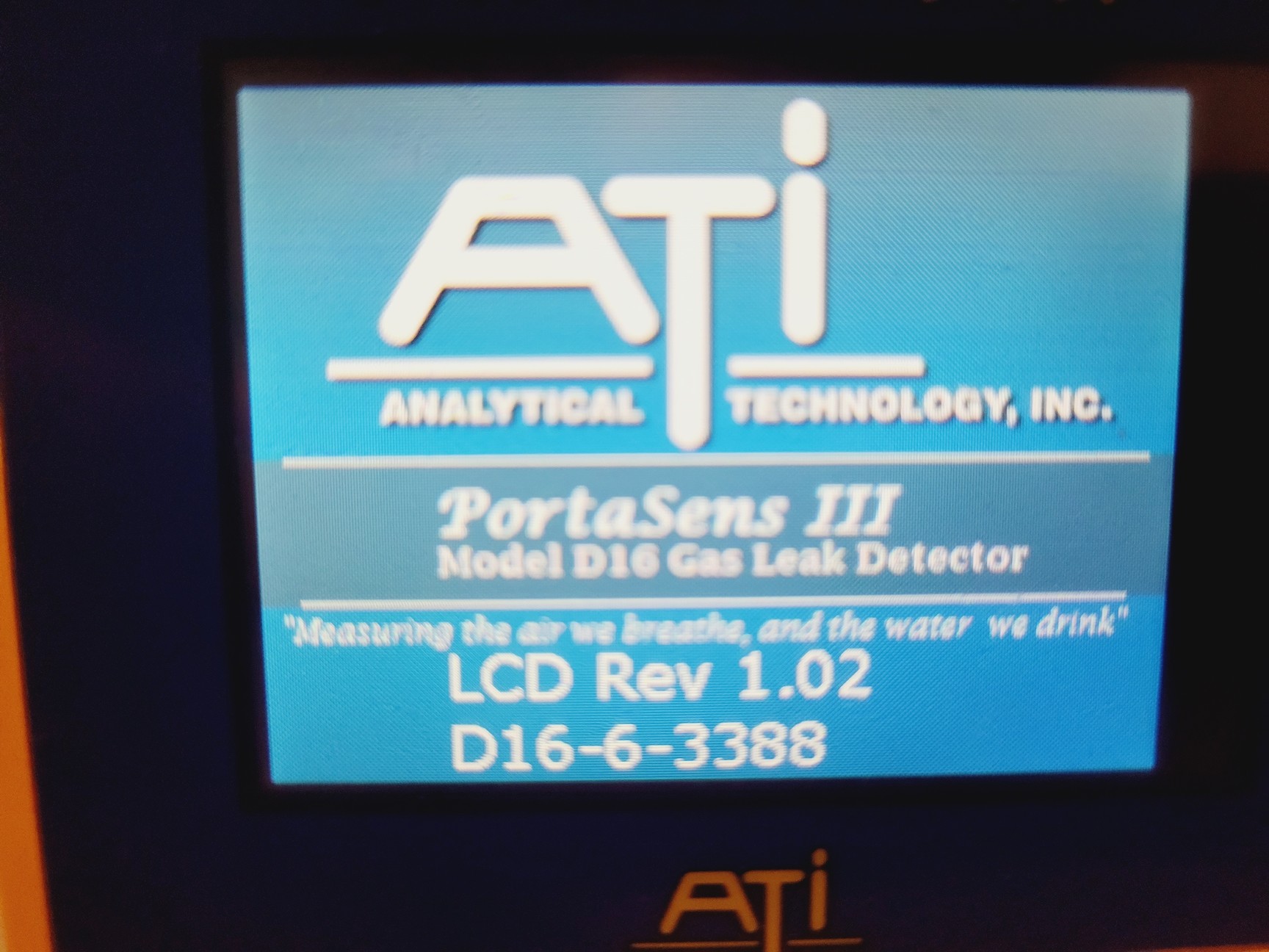 Model Kit For H2o2 ATI Portasens lll Gas Leak Detector Kit Model - D16 w/ H2O2 Sensor Lab