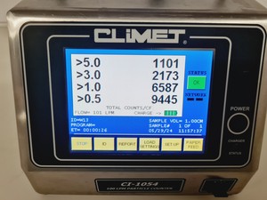 Thumbnail image of Climet Type CI-1054 100 LPM Particle Counter Lab