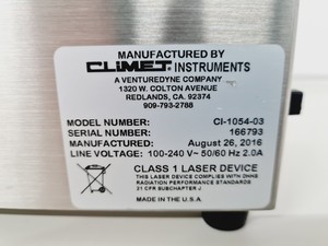 Thumbnail image of Climet Model CI-1054 100 LPM Particle Counter Lab