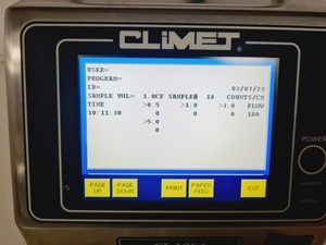 Thumbnail image of Climet Model CI-1054 100 LPM Particle Counter Lab