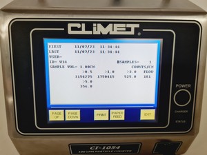 Thumbnail image of Climet Type CI-1054 100 LPM Particle - Counter Lab