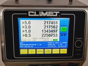 Thumbnail image of Climet Model No. CI-1054 100 LPM Particle Counter Lab 