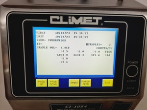 Thumbnail image of Climet Model No. CI-1054 100 LPM Particle Counter Lab 