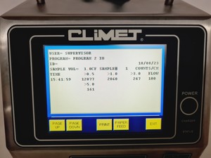 Thumbnail image of Climet Model No. CI-1054 100 LPM Particle Counter Lab 