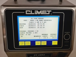 Thumbnail image of Climet Model No. CI-1054 100 LPM Particle Counter Lab 