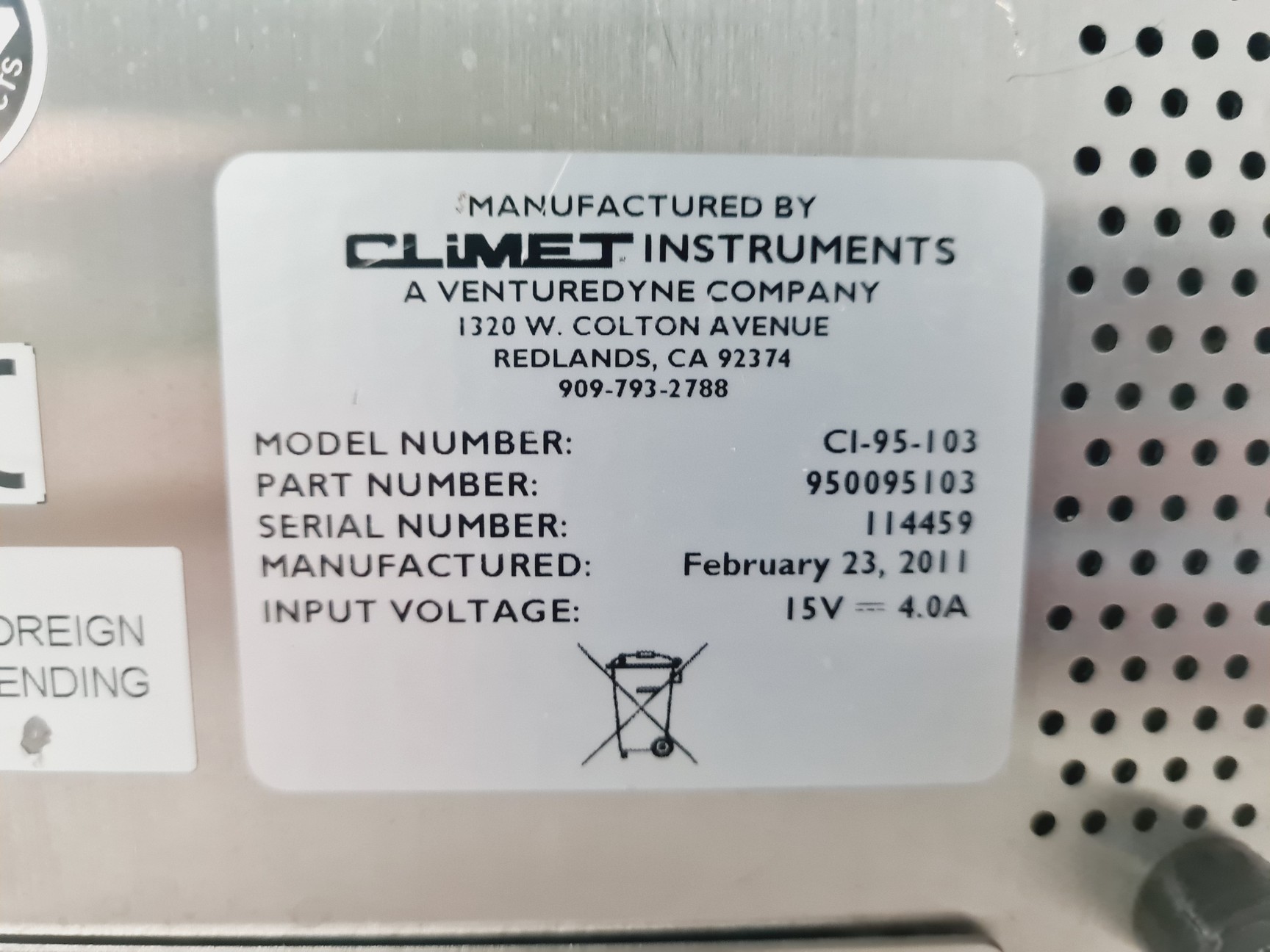 Image of Climet Type CI-95+ Microbial Air Sampler Lab