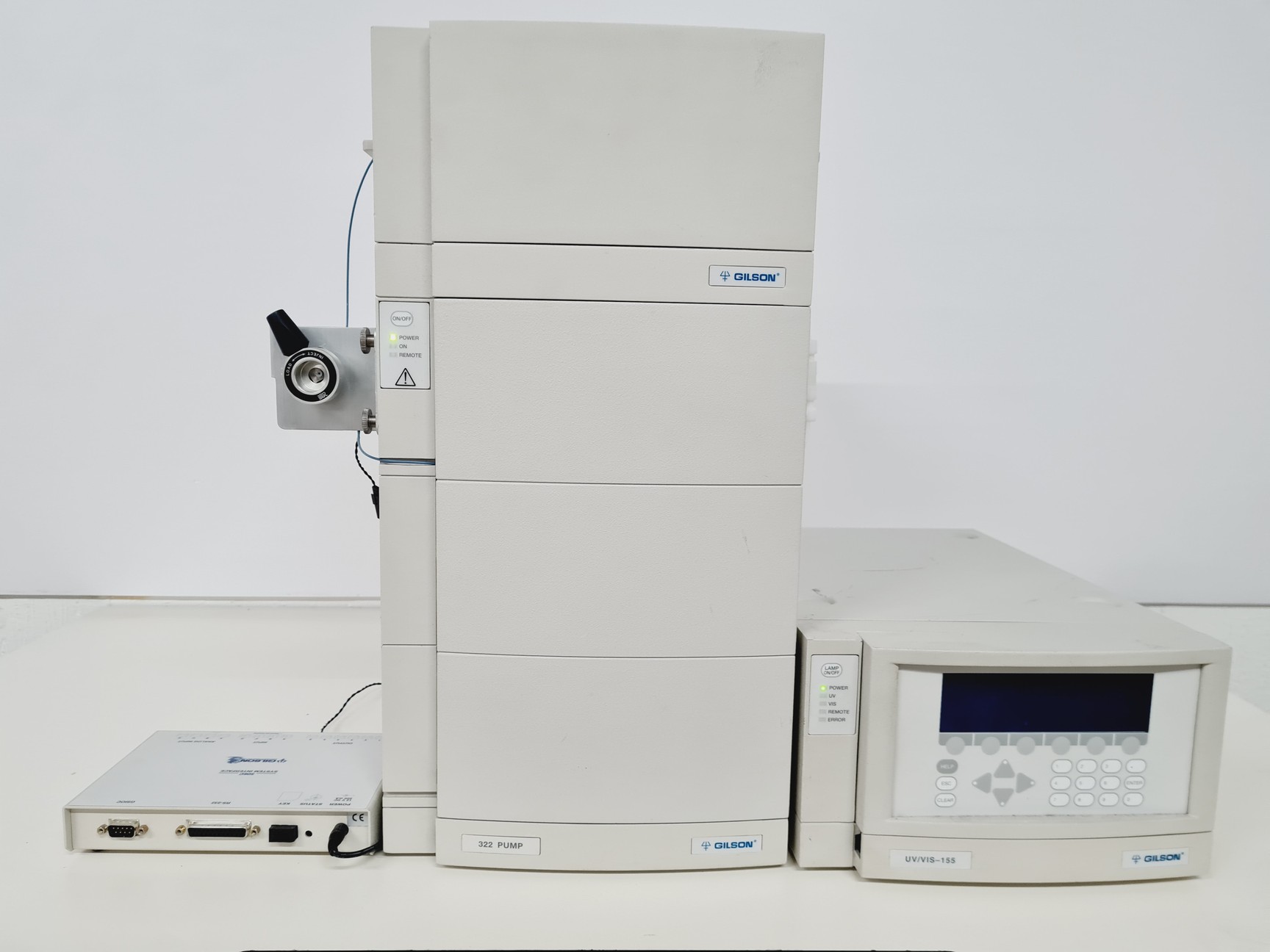 Image of Gilson 322 Pump with Gilson UV/VIS-155 & Rheodyne 7725i Injector System Lab