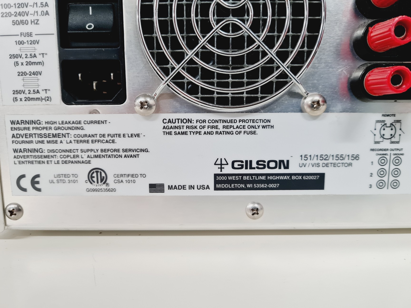 Image of Gilson 322 Pump with Gilson UV/VIS-155 & Rheodyne 7725i Injector System Lab