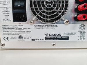 Thumbnail image of Gilson 322 Pump with Gilson UV/VIS-155 & Rheodyne 7725i Injector System Lab