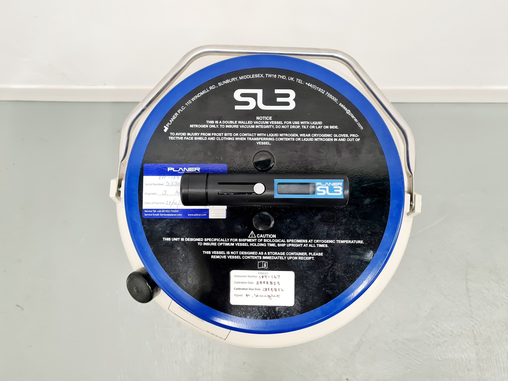 Image of MVE CryoShipper 8.5 ltr w/ ShipsLog 3 Temperature w/ Data Logger Lab