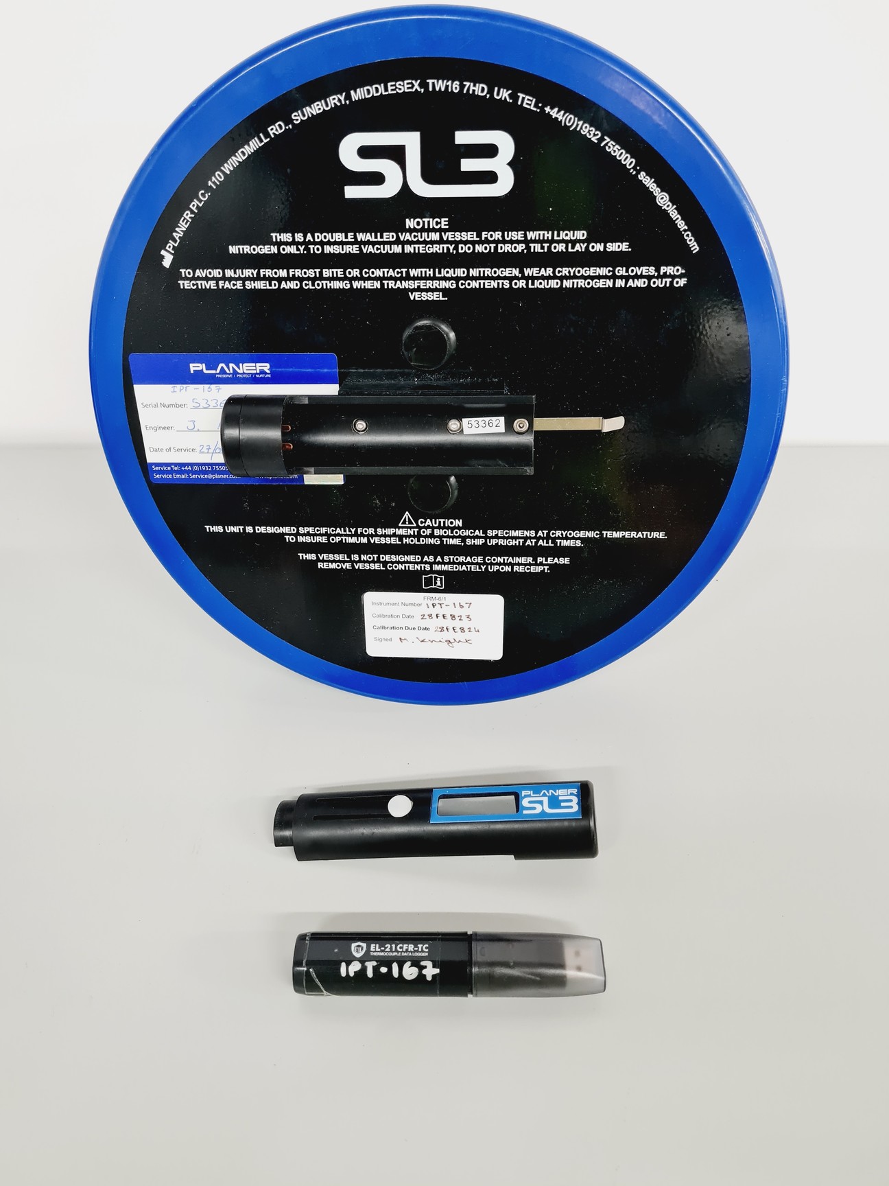 Image of MVE CryoShipper 8.5 ltr w/ ShipsLog 3 Temperature w/ Data Logger Lab