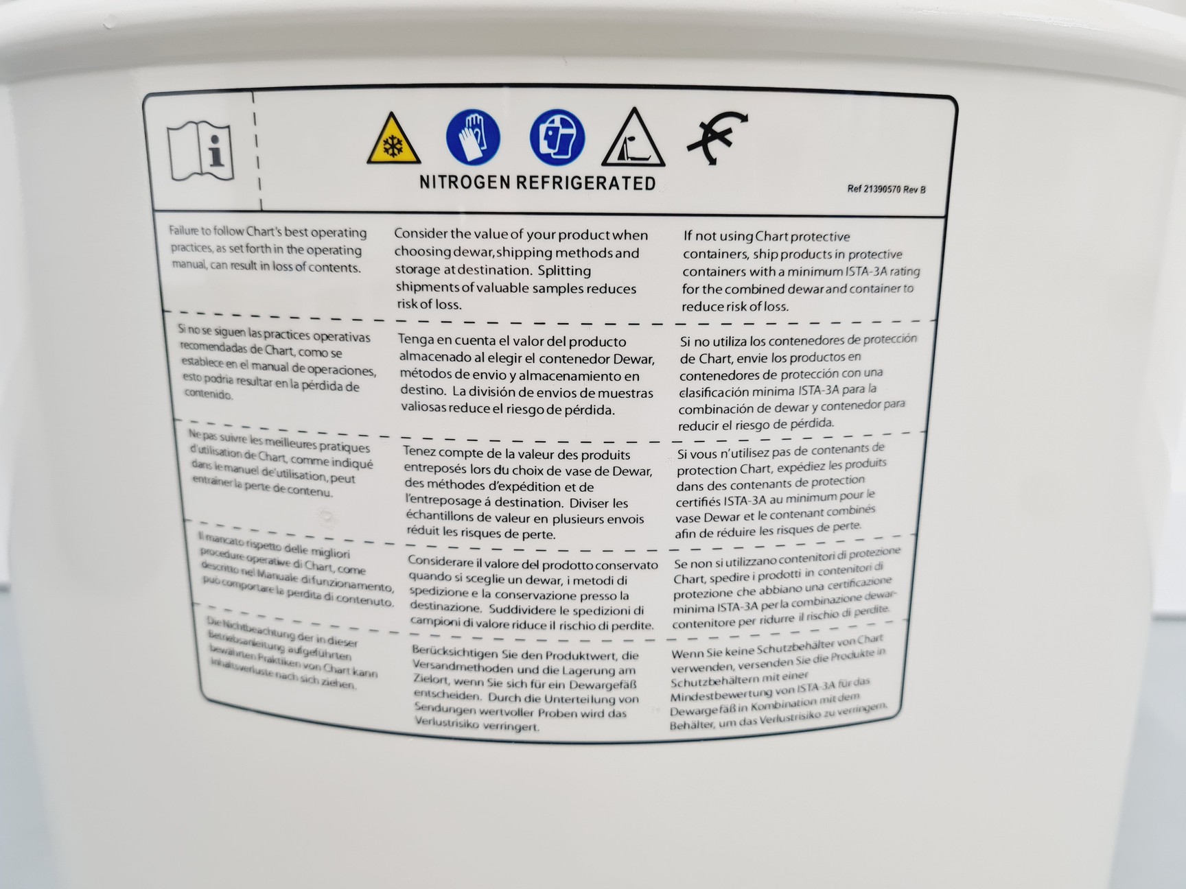 Image of  CryoShipper 8.5 ltr MVE with ShipsLog - 3 Temperature Data Logger Lab