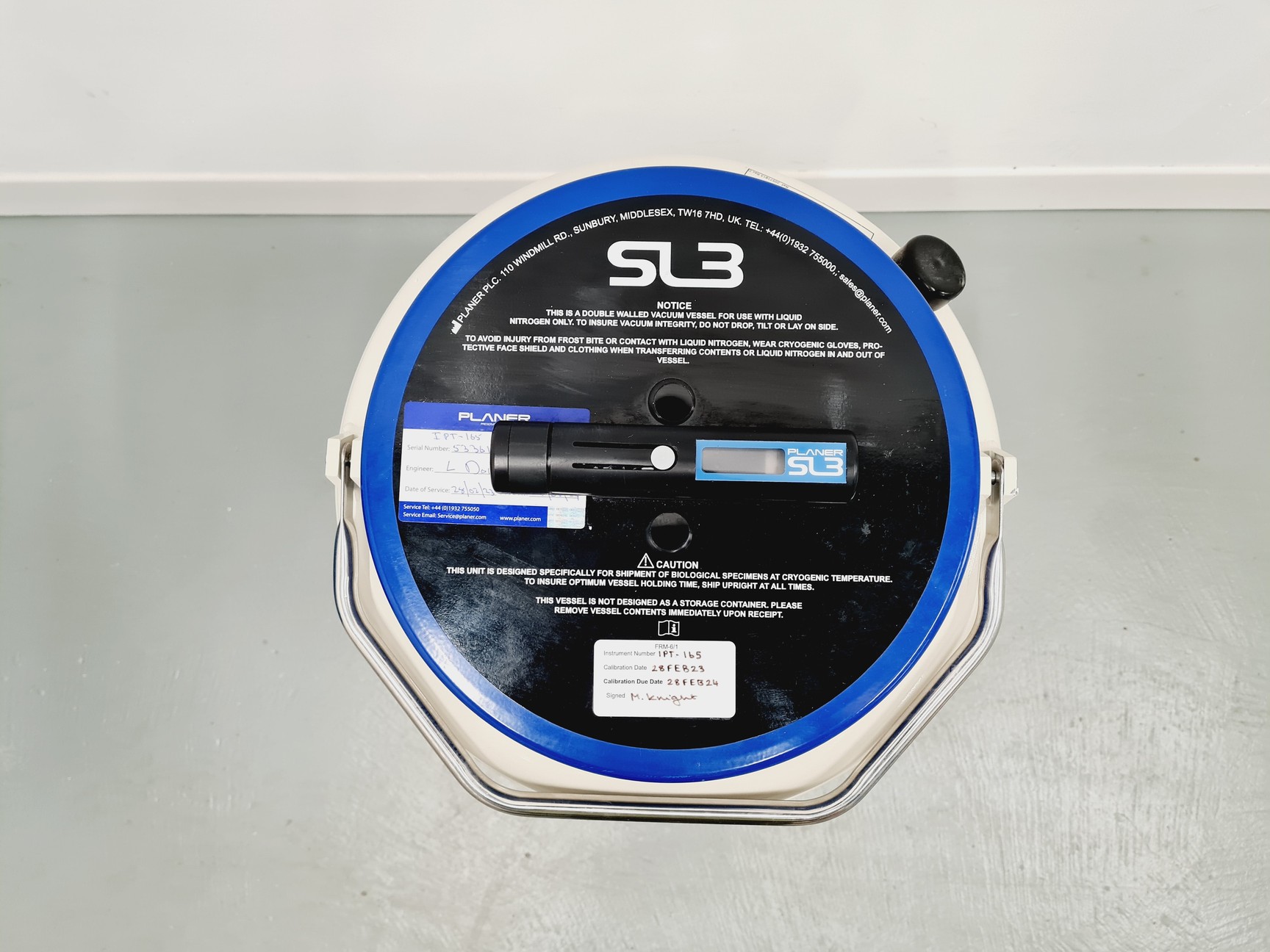 Image of  CryoShipper 8.5 ltr MVE with ShipsLog - 3 Temperature Data Logger Lab