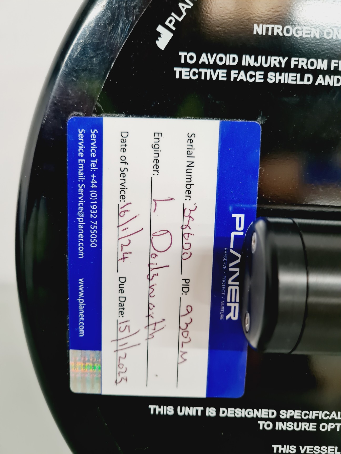 Image of MVE Cryo-Shipper Mini 5.9Ltr with ShipsLog 3 Temperature Data Logger Lab