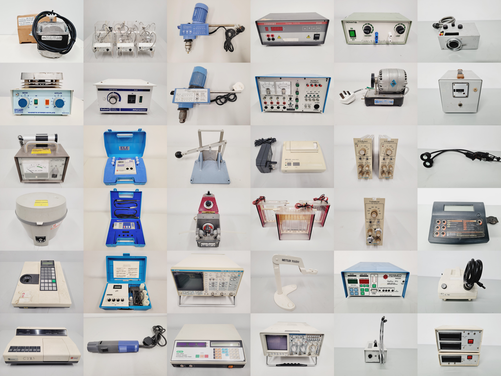 Image of Mixed Job Lot of Laboratory Equipment - Mettler Toledo, Carl Zeiss, Consort, Bio