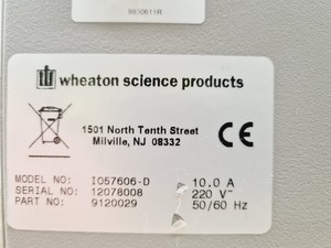 Thumbnail image of Wheaton Science Products Model: 1057606-D Reach-In Co2 Incubator Lab