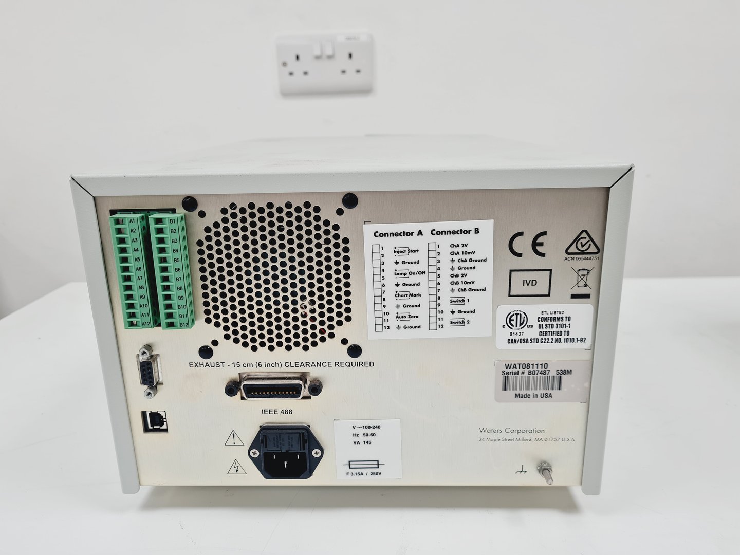 Image of Waters HPLC System Including 2487 Detector, 717 Autosampler, 600S Controller 