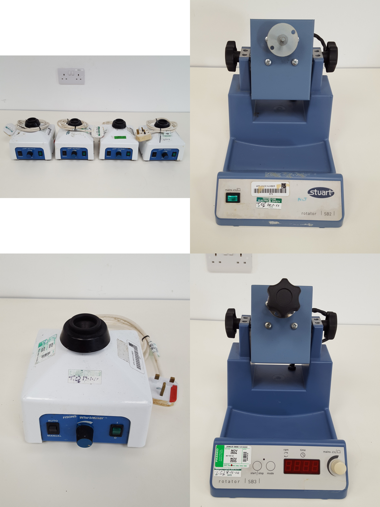 Image of Job lot of Laboratory Shakers and Magnetic Stirrers - Stuart, VWR, Techne, IKA 