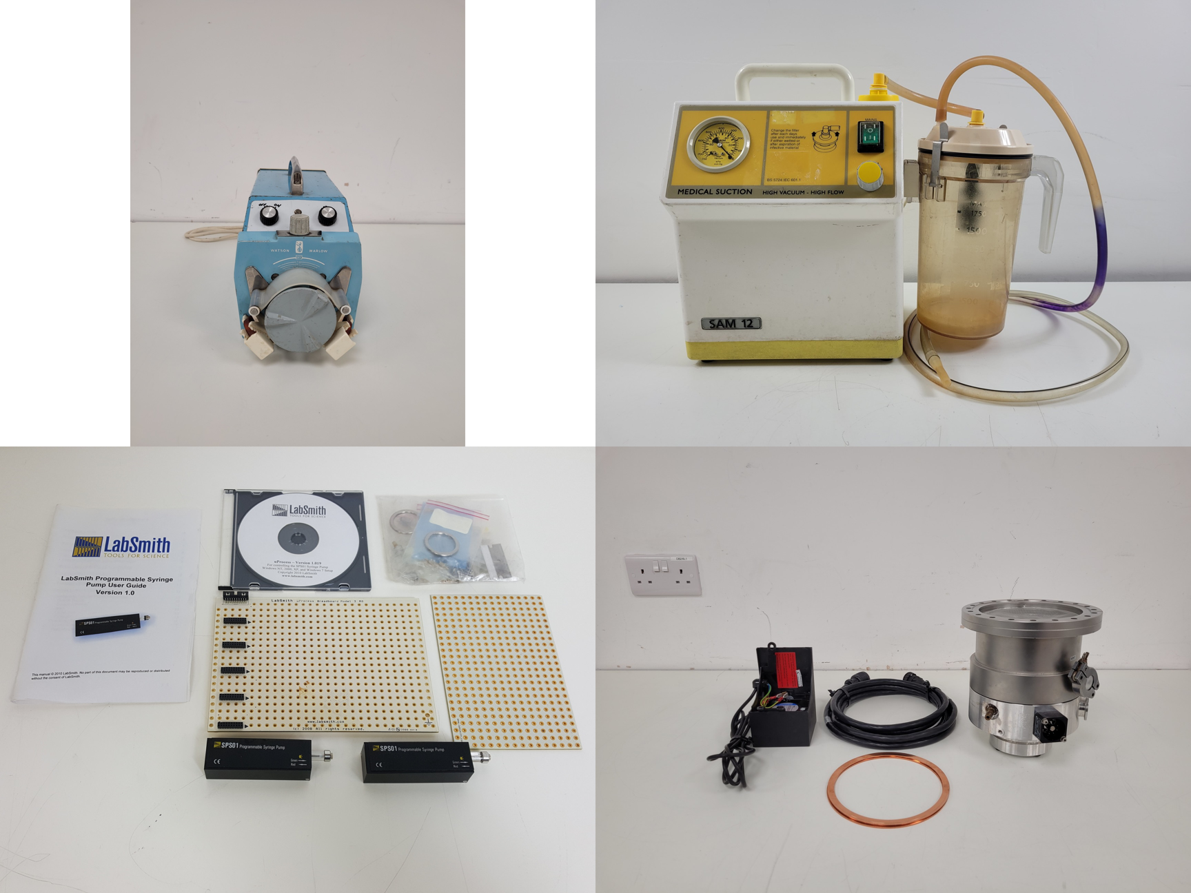 Image of Lot of Laboratory Vacuum Pumps, Gauges & Accessories Lab