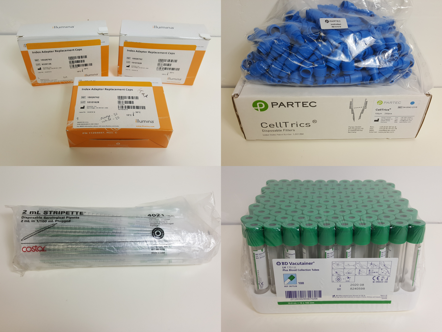 Image of Large Job Lot of Laboratory Glassware, Plasticware & Consumables Lab
