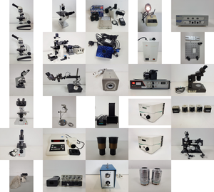 Thumbnail image of Job Lot of Microscopes, Light Sources, & Other Microscopy Equipment Lab