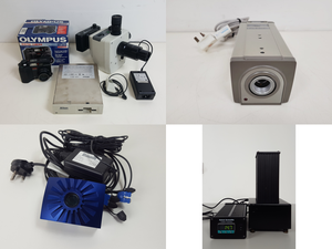 Thumbnail image of Job Lot of Microscopes, Light Sources, & Other Microscopy Equipment Lab