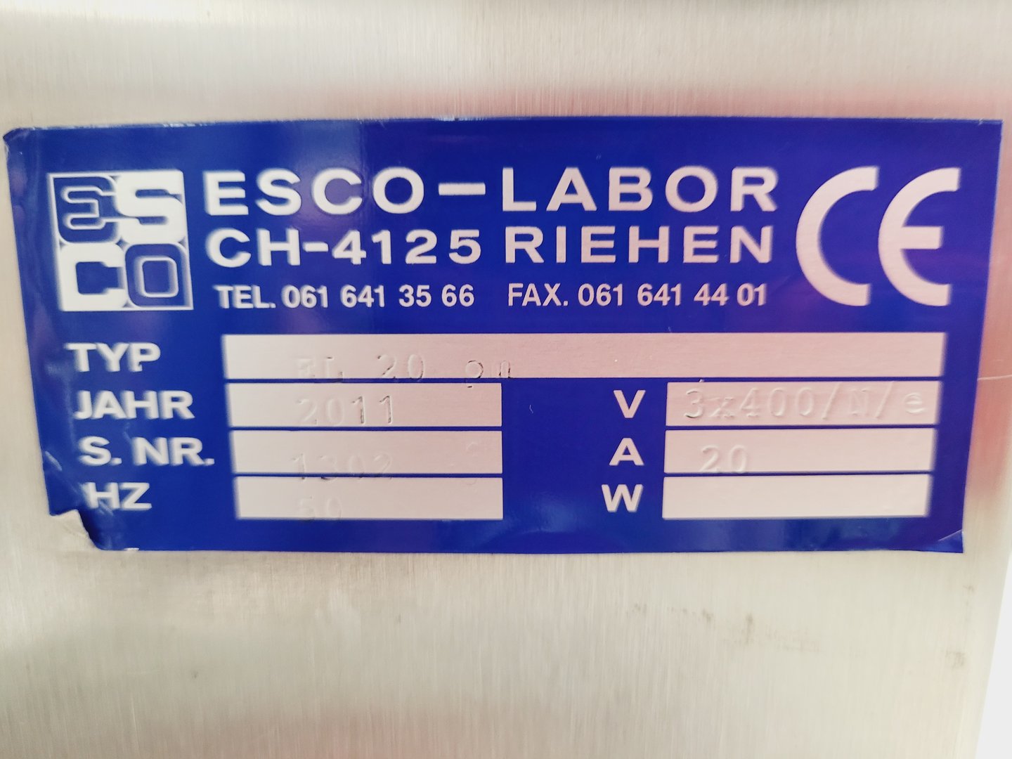 Image of Esco Labor EL20 Stainless 20 Litre Homogeniser Dissolver Mixing Ketle Lab