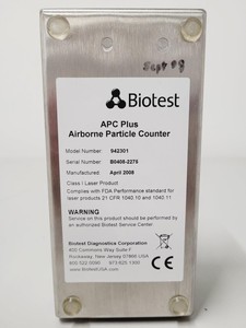 Thumbnail image of Biotest APC M3 P52100S Airborne Particle Counter and APC Plus 943201