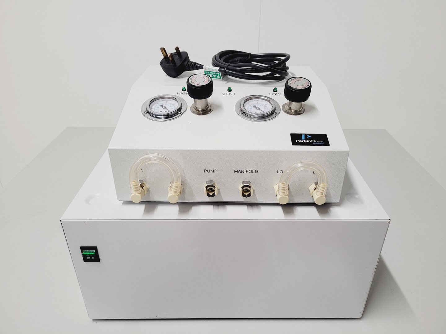Image of Perkin Elmer HPLC Liquid Handling DC Motor and Vacuum Control Units Lab