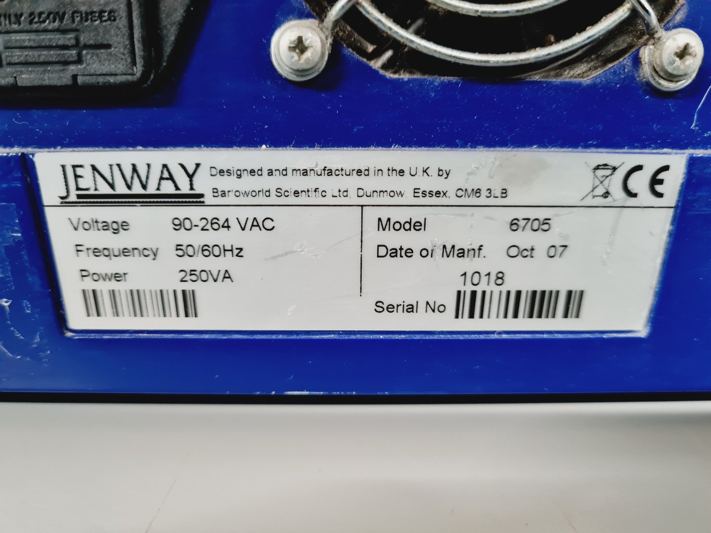 Image of Jenway 6705 UV/Vis. Spectrophotometer Lab