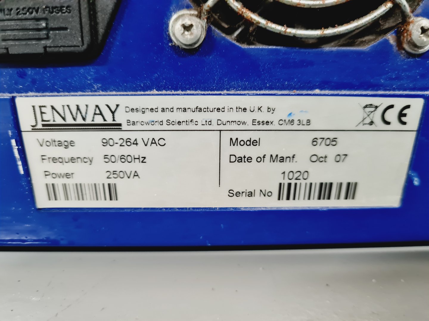 Image of Jenway 6705 UV/Vis. Spectrophotometer Lab