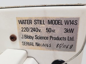 Thumbnail image of J. Bibby Water Still Model W14S Lab