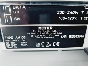 Thumbnail image of Mettler Toledo AM100 Digital Analytical Balance Lab