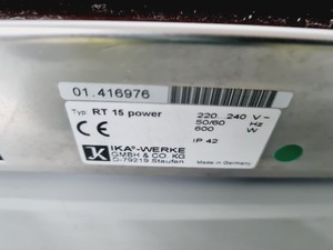Thumbnail image of IKA-WERKE RT 15 Power Magnetic Hotplate Stirrer Lab